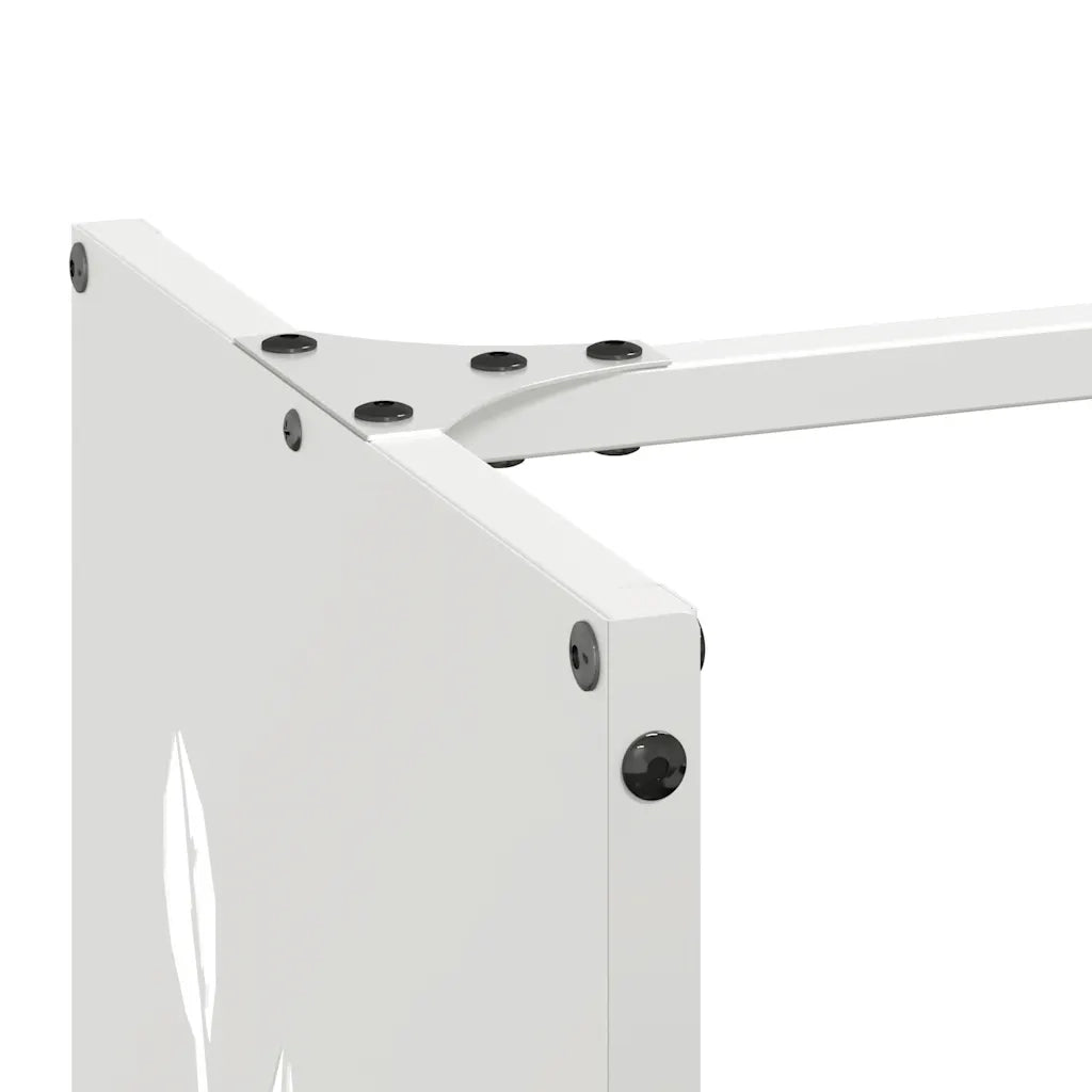 Rastrelliera per Legna da Ardere Bianca 40x30x80 cm CFW2918521