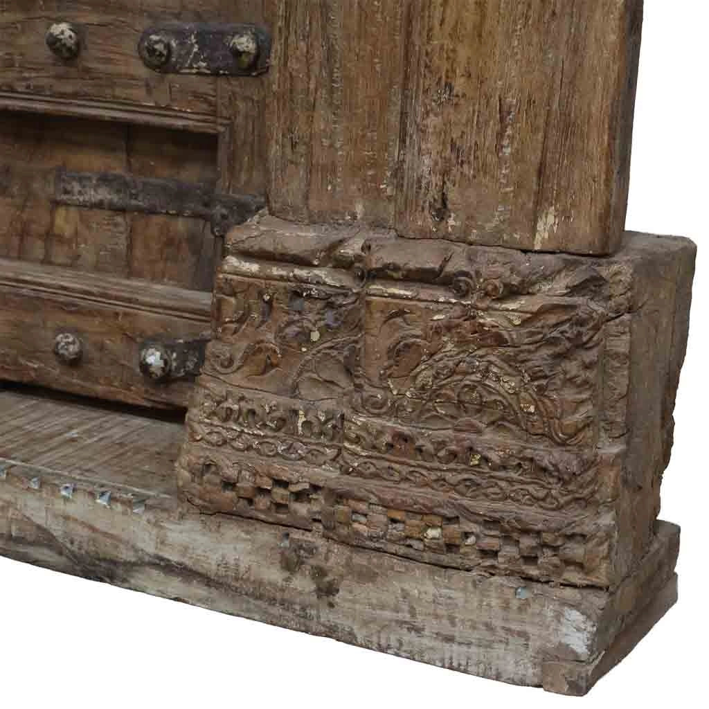 Porta in legno marrone 155x33x216h cm