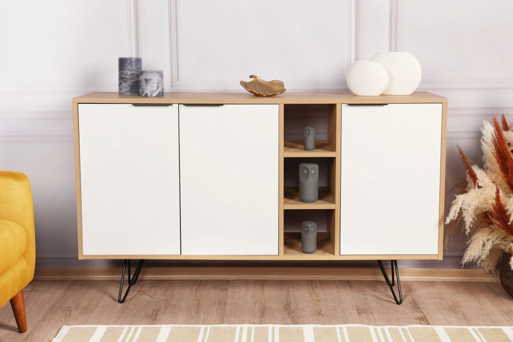 Consolle in legno "Clara" 142 x 35,6 x 83 cm - Rovere