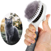 Spazzola Auto Pulente Rimuove Sottofascia Adatta per Capelli Corti a Lunghi per Gatti e Cani (Grigio)