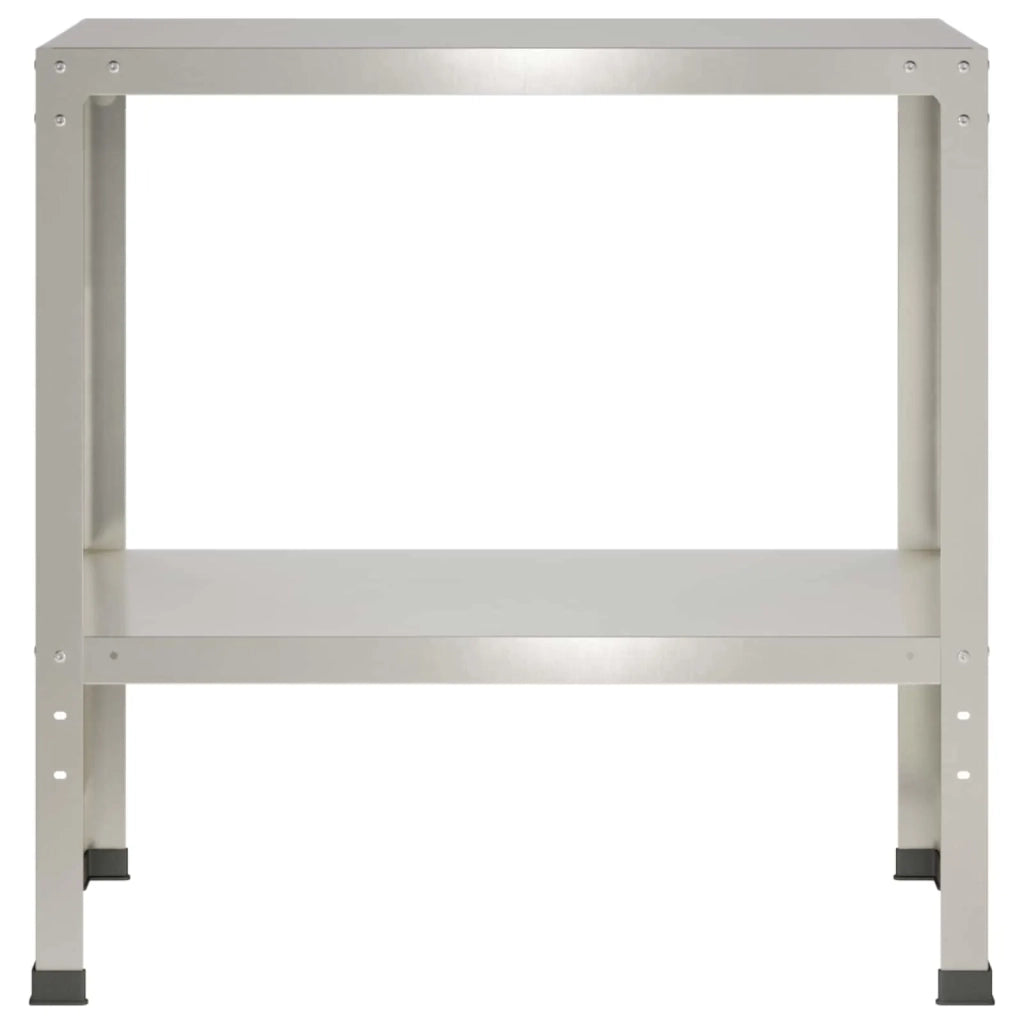Tavolo da rinvaso 100 x 40 x 80 cm Acciaio Inox Argento 8014859