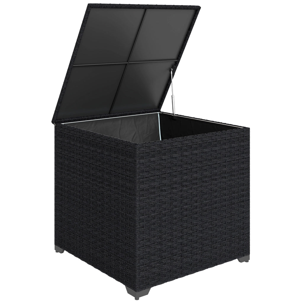 Coffre da giardino in resina ¨C zephmum ¨C 72x72x70cm nero