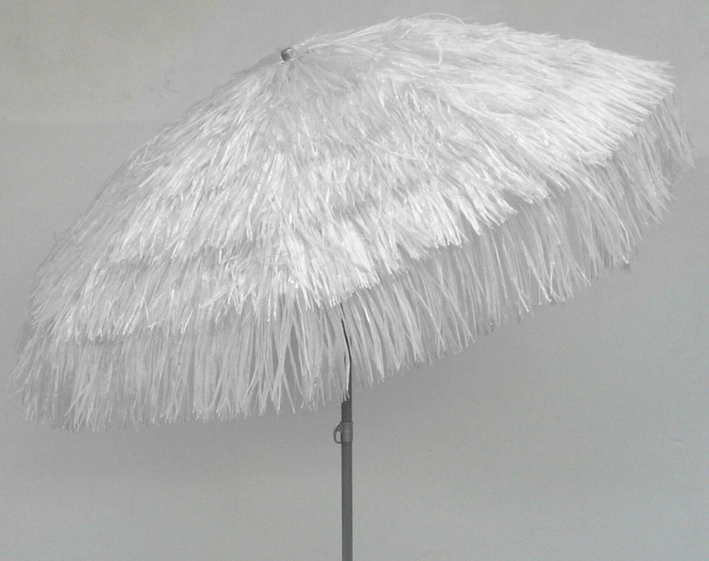 Ombrellone da Giardino Ø2 m Palo Ø33 mm in Acciaio Maffei Kenia Bianco