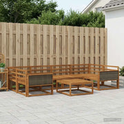 Set di divani da esterno 7 pcs Naturale 3382377