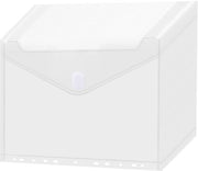 Confezione di 24 buste documentarie A4 - trasparenti, impermeabili, per archiviazione, con chiusura con nastro adesivo - per ringbindi