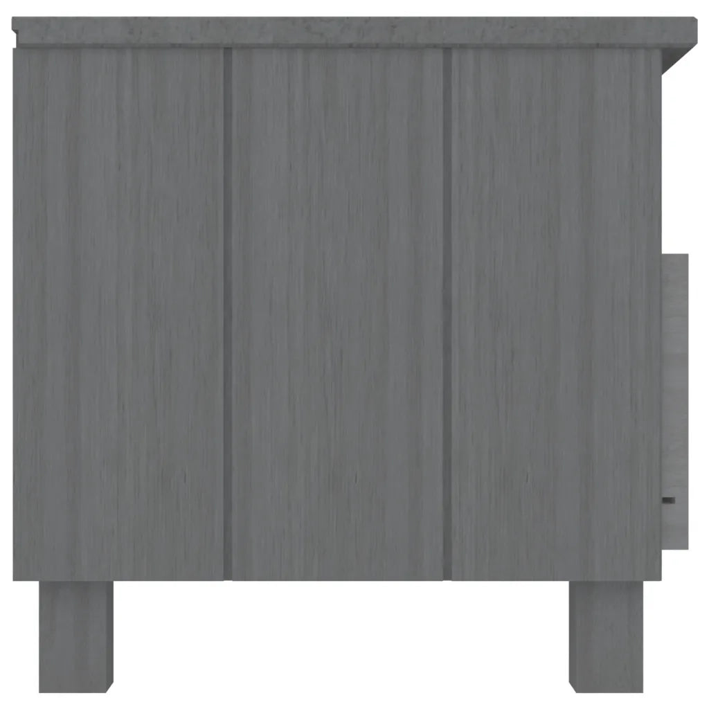 Mobile TV HAMAR Grigio Scuro 106x40x40 cm in Legno di Pino 340470