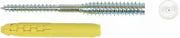 Scatola 100 viti top roc PVC 6 x 150 ING - Filettatura 45 mm - Tappi bianchi/tasselli - A430180