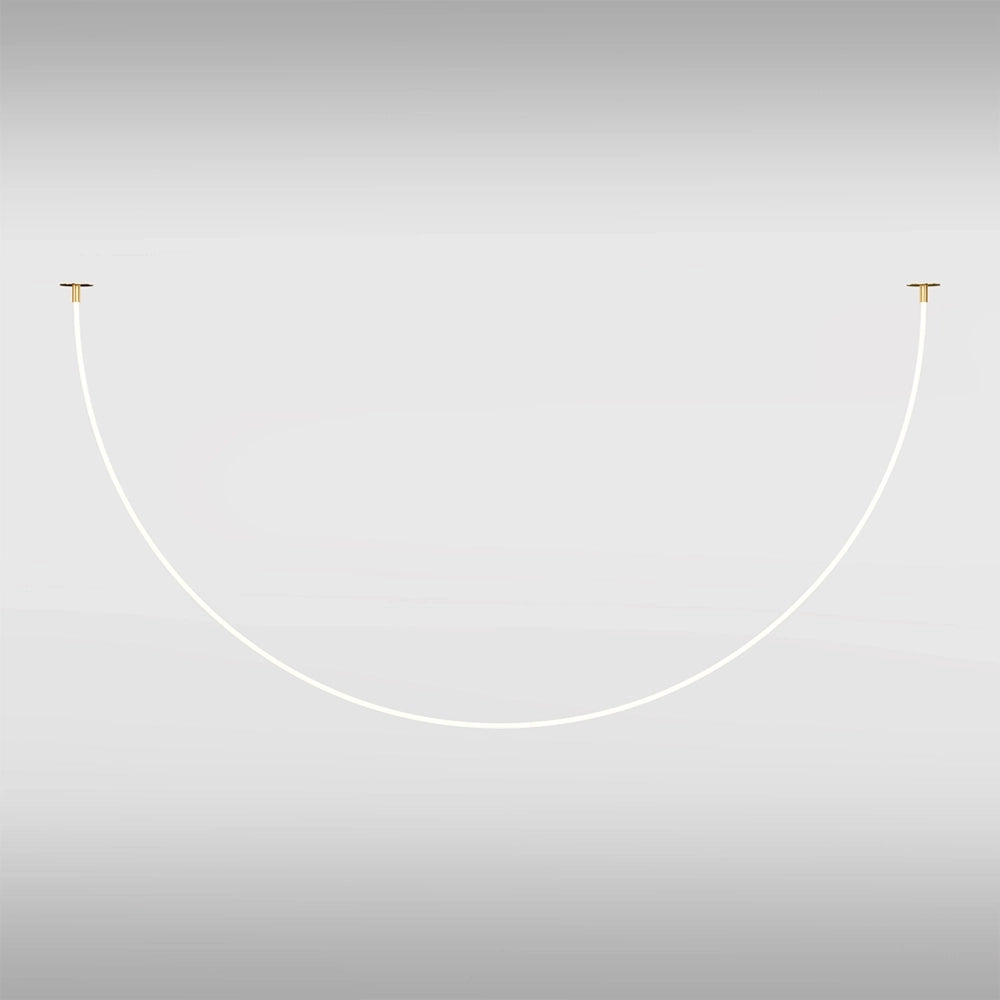Lampadario A Sospensione Moderno Tau Alluminio Oro Luce Led 40W