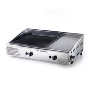 Doppia Piastra di Cottura Ompagrill Plancha Double 0470/M Alimentazione a Gas GPL e Metano con Accensione Piezoelettrica