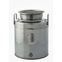 CONTENITORE ACCIAIO INOX PER OLIO 20 L AGGRAFFATO- BELVIVERE- 1,0 pz