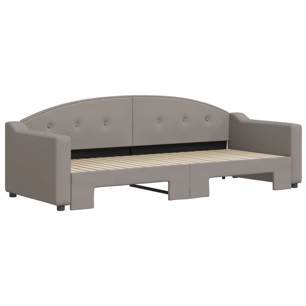 Divano letto | Sof¨¤ letto | Letto singolo Estraibile Tortora 80x200 cm Tessuto