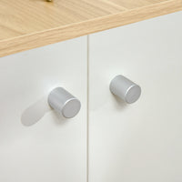 Mobile Lettiera per Gatti 60x55x62,5 cm in Legno Legno e Bianco