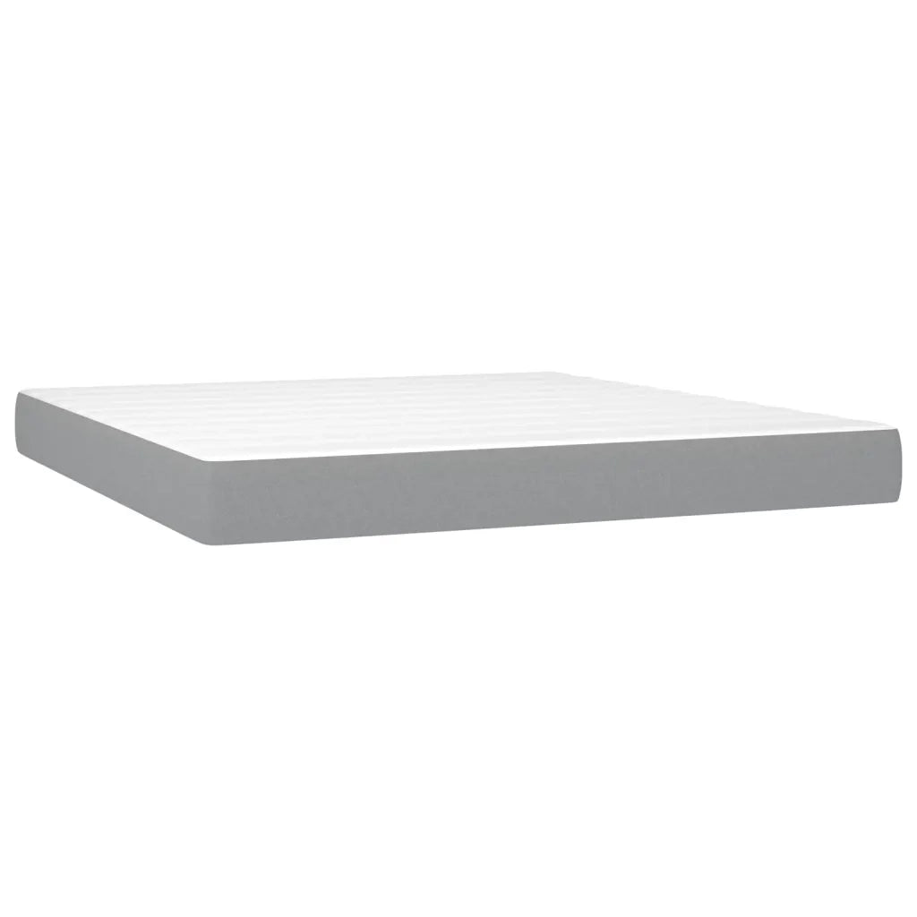 Letto Cassetti e Materasso Bianco 200x200cm Legno Massello Pino