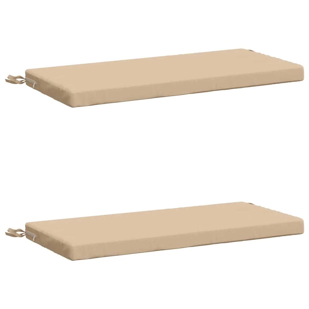 Cuscini per Panchina a 2 Pezzi SOEST 2 pz 100% Poliestere Crema 948639