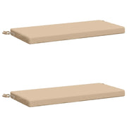 Cuscini per Panchina a 2 Pezzi SOEST 2 pz 100% Poliestere Crema 948639