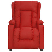 Poltrona Reclinabile Rosso Vino in Similpelle 339074