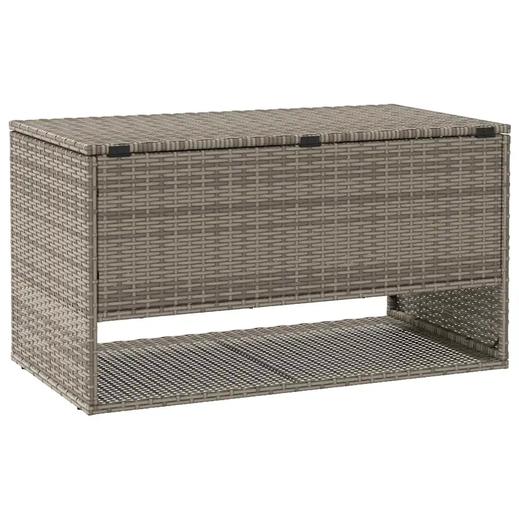 Scatola per Cuscini da Esterno Grigio 100x55x55,5 cm Polyrattan CFW9348367