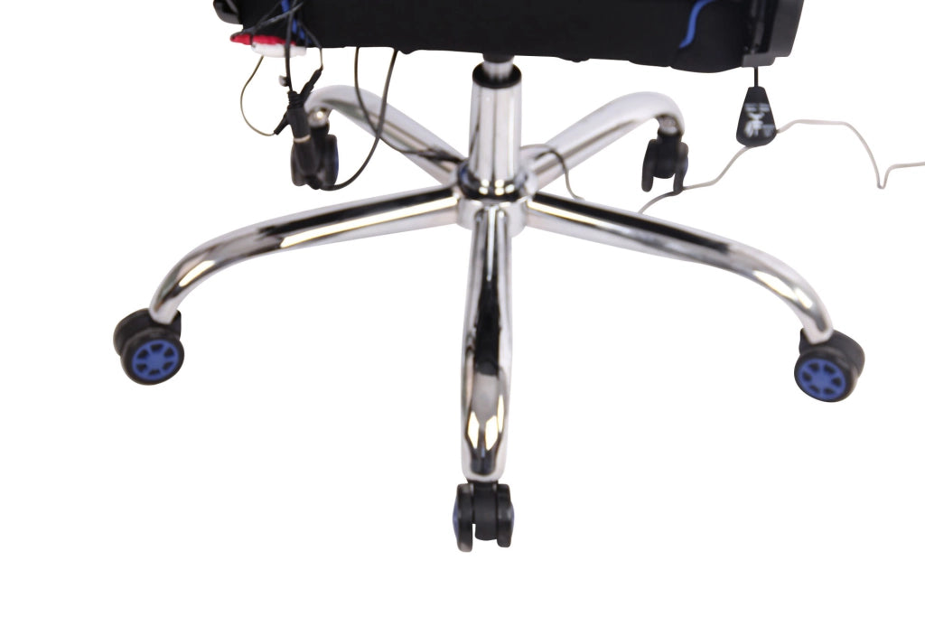 Sedia Ufficio Massaggiante Limit XM In Tessuto Nero/blu
