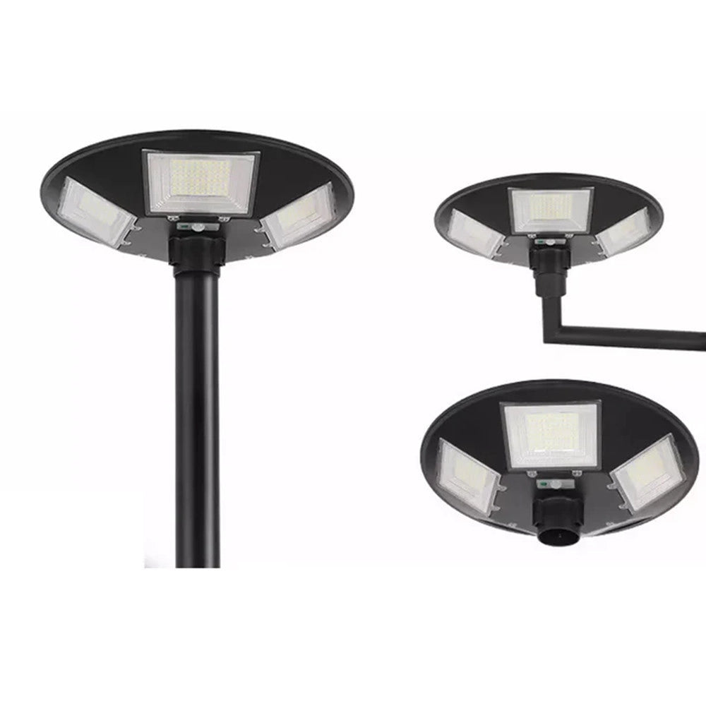Trade Shop - Lampione Ufo Led Solare 350w Sensore Movimento Crepuscolare Luce Fredda 6500k Ip65 -