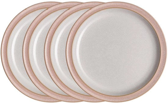 Set di piatti bordo, ceramica, rosa sorbetrose