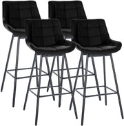Set di 4 sgabelli da bar girevoli Weston in ecopelle 3