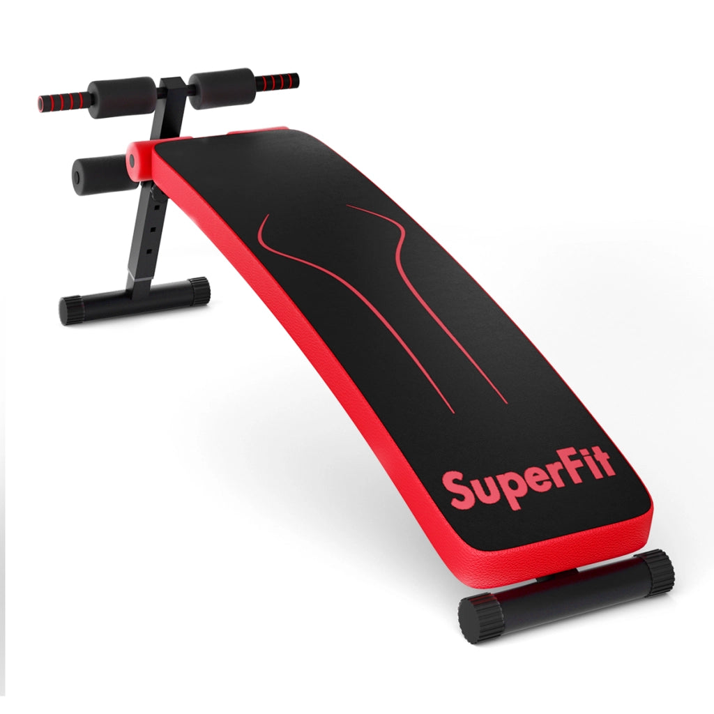 Panca regolabile per stretching per casa palestra e ufficio, Panca pieghevole per allenamento domestico Rosso-Allenamento della forza
