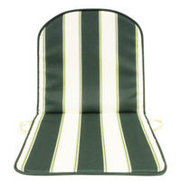 CUSCINO SCHIENALE BASSO DOUBLE RIGATO VERDE- GEMITEX- 8,0 pz