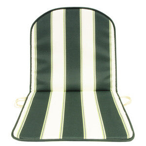 CUSCINO SCHIENALE BASSO DOUBLE RIGATO VERDE- GEMITEX- 8,0 pz