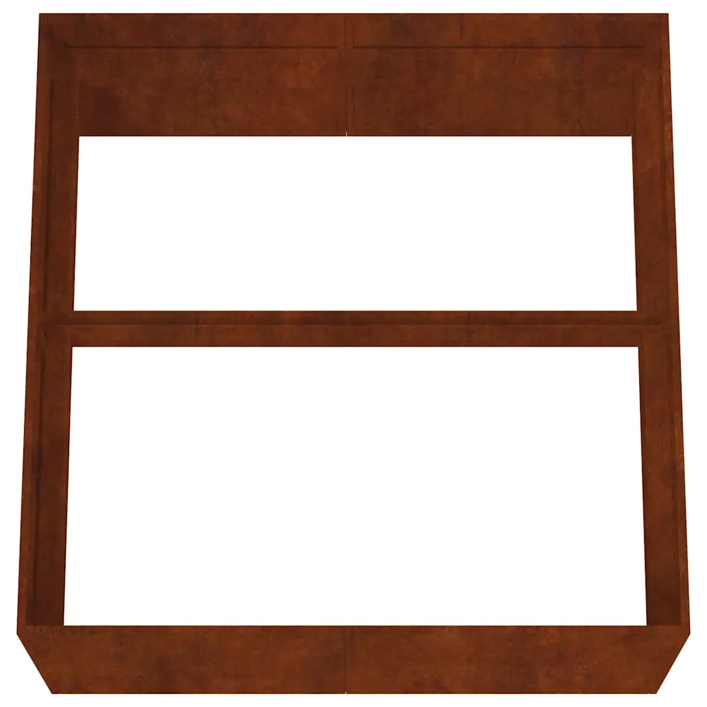 Fioriera 80x80x40 cm in Acciaio Corten 824531