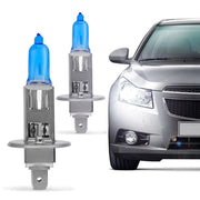 Trade Shop - Kit Coppia Luci Fari Per Auto H1 8500k 12v 55w Xenon Halogen Bulb -