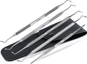 Set di sollevamento unghie strumento di cura unghie con custodia in acciaio inossidabile fine medio medio-lungo larghezza estremità unghierivelatore cura unghie strumento doppio per pedicure. Qualità del commercio specializzato.