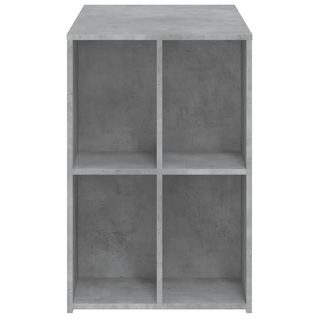 Scrivania | Tavolo da Ufficio Grigio Cemento 102x50x75 cm in Legno Multistrato