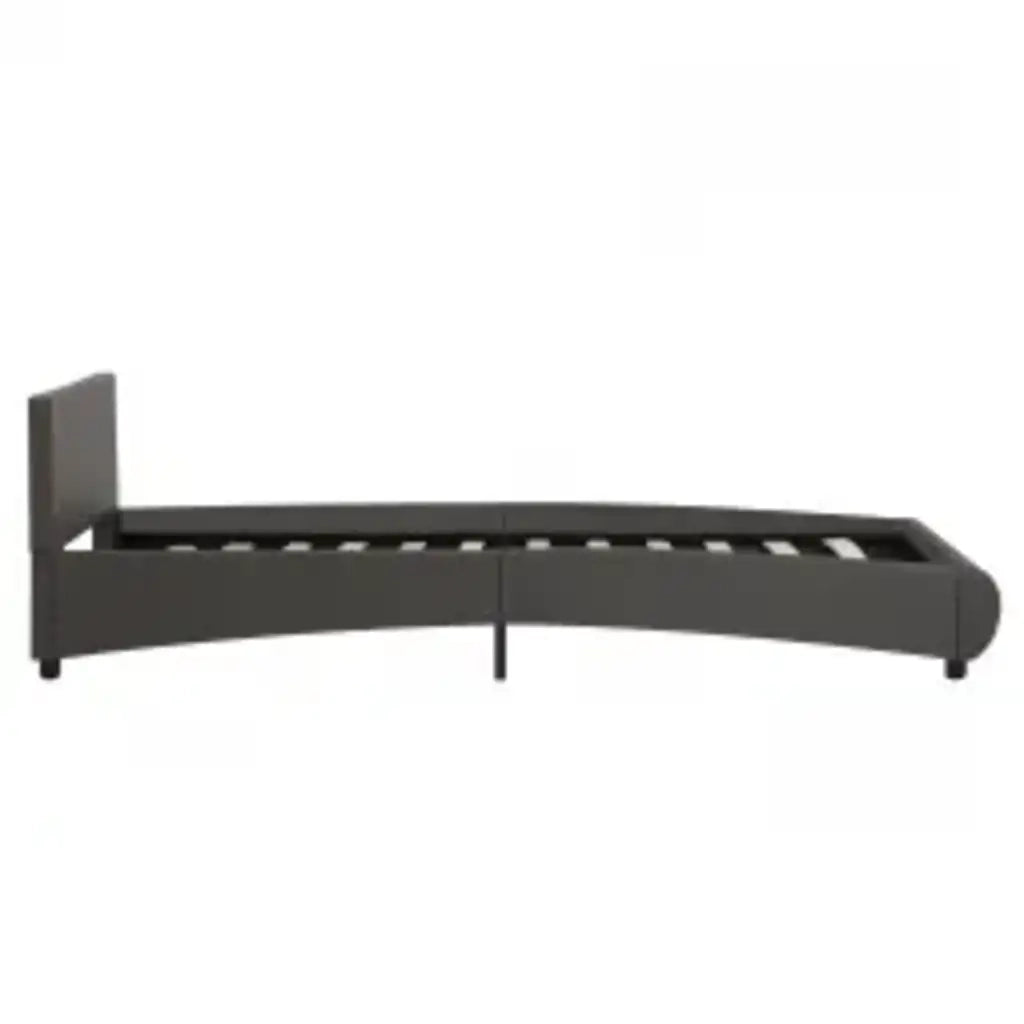 Giroletto con LED Grigio in Similpelle 100x200 cm 285493