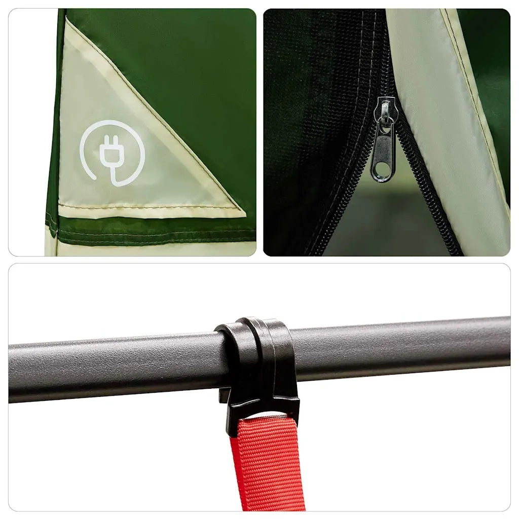 Tenda interna con tetto Verde 520 x 520 x 190 cm taffetà 42001184
