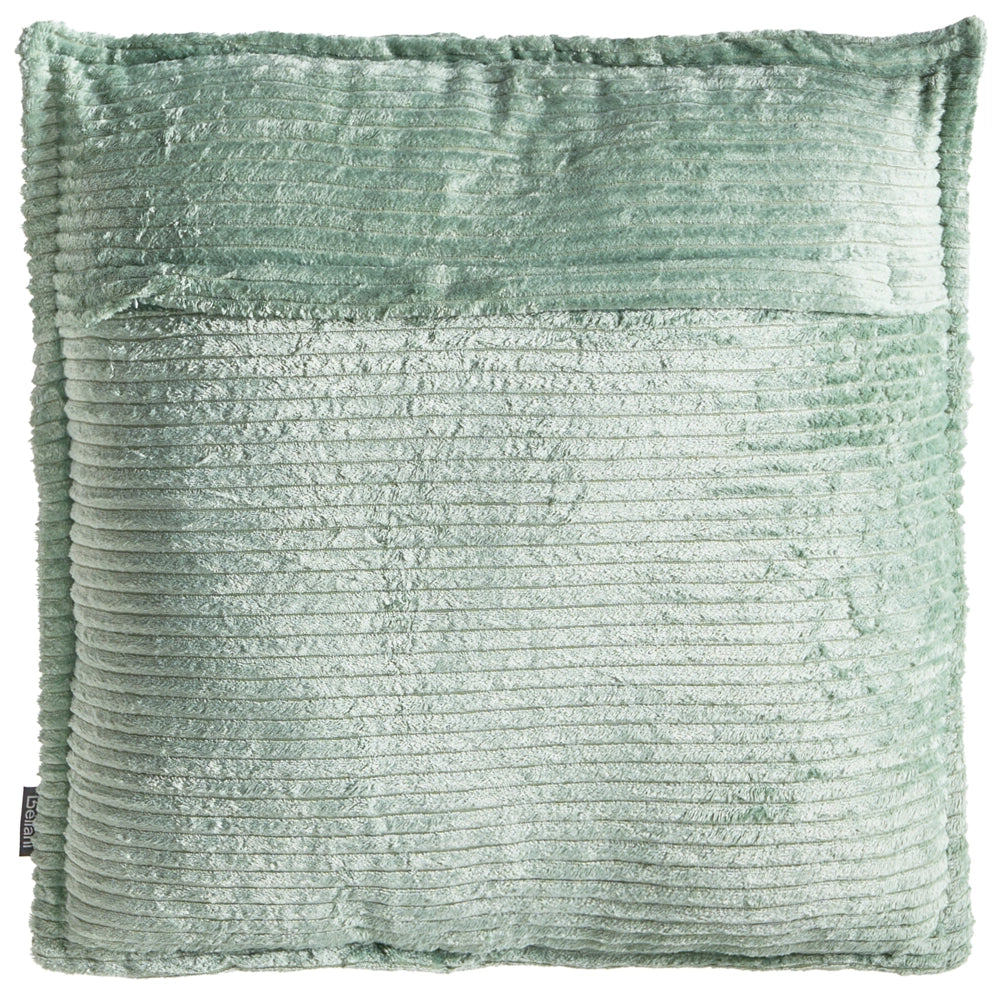Set di 2 cuscini decorativi in velluto a coste verde 45 x 45 cm x 30 cm Accessori decorativi Boho Camera da letto Soggiorno