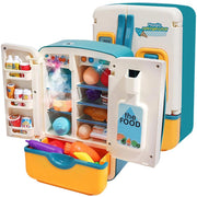 Frigorifero da Cucina Giocattolo Gioco per Bambini con Distributore di Ghiaccio