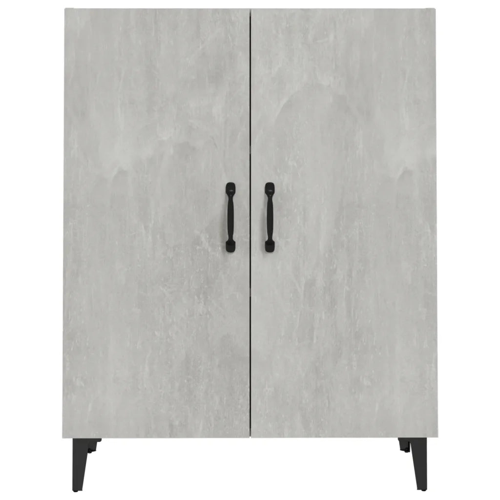 Credenza | Madia | Buffet da pranzo | Armadio da pranzo Grigio Cemento 70x34x90 cm in Legno Multistrato