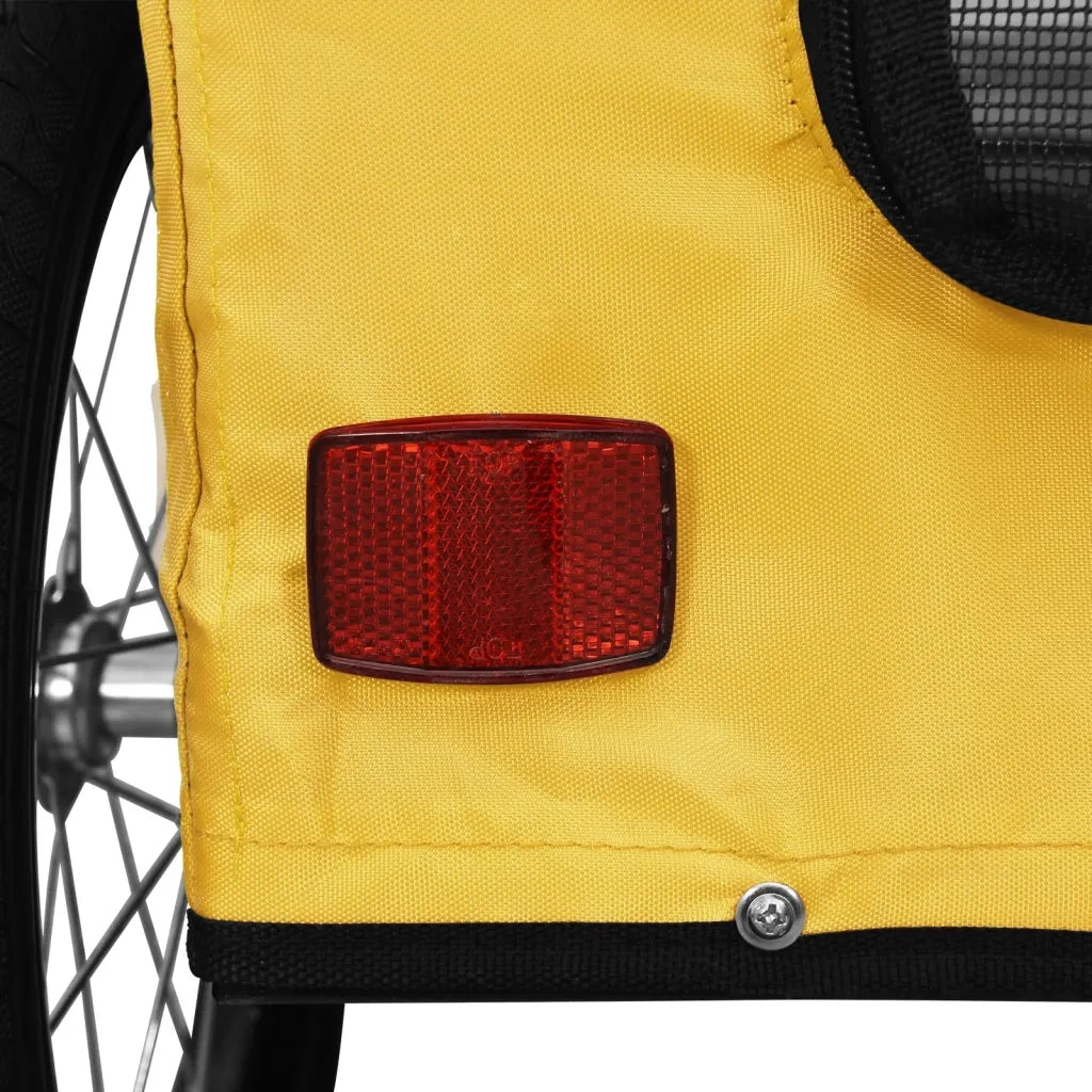Rimorchio da Bici per Animali Giallo Oxford e Ferro CFW5465648
