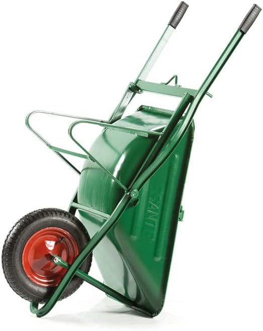 CARRIOLA PER EDILIZIA RIBALTABILE C/VASCA VERDE ZINCATA SMONTATA LT.75  vasca verde zincata smontata lt.75 spessore 8/10    BPA