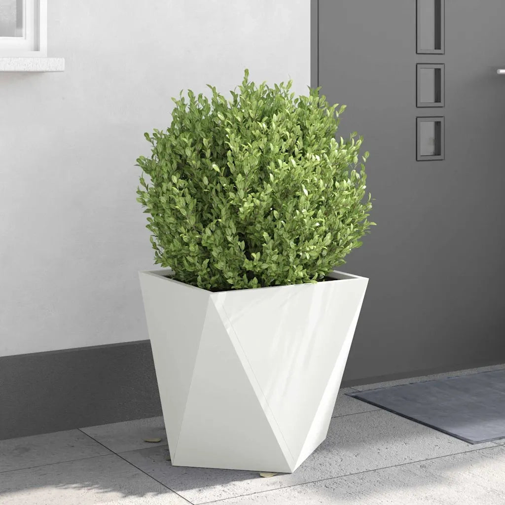 Fioriera Bianco 50 x 50 x 50 cm Acciaio 883838