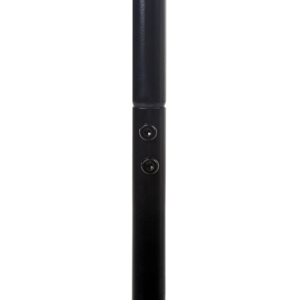 Appendiabiti in metallo nero da 170 cm, appendiabiti autoportante, industriale e moderno, pezzo d'arredo per corridoio.