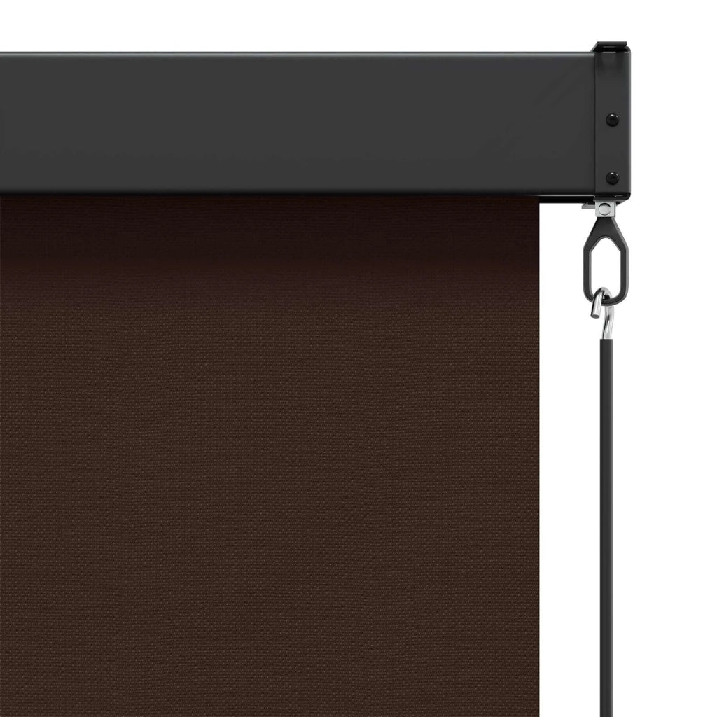 Tenda a rullo Marrone 120 x 250 cm Tessuto e Alluminio