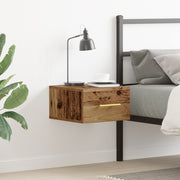 Cabinet da letto a muro in legno vecchio 35x35x20 cm