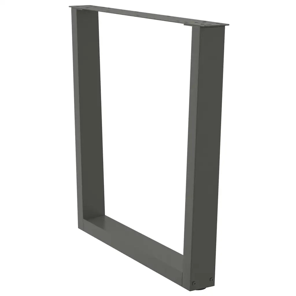 Gambe per tavolo da pranzo a forma di V 2 pz Antracite 90x(72-73,3) cm Acciaio 4012654
