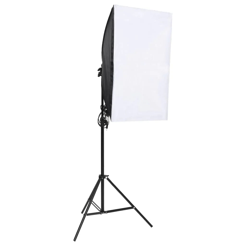 Kit per studio fotografico con illuminazione fondale e riflettore nero 02_0042450