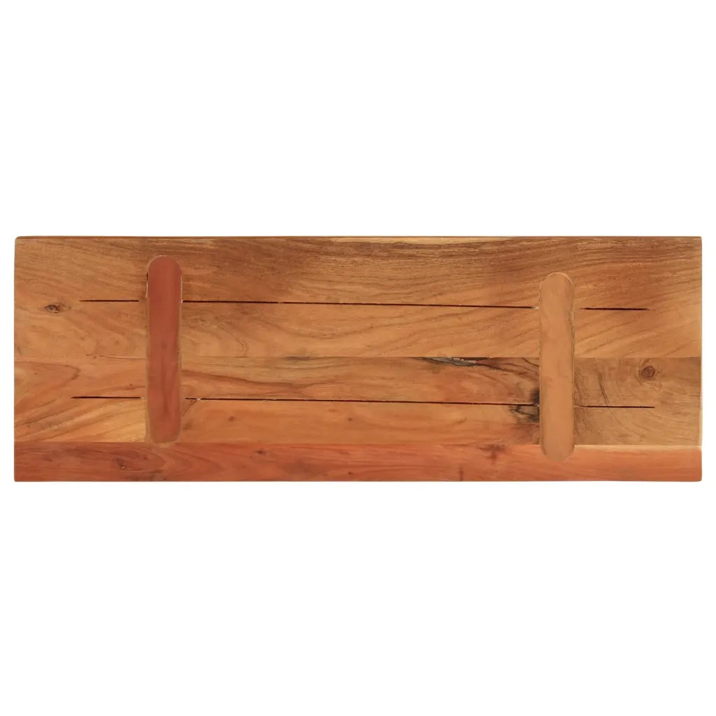 Piano per Tavolo 80x30x2,5cm Rettangolare Legno Massello Acacia 370894