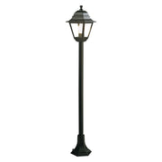 Lampione Con Colonna 'Old' 60 W - Cm 18 X 18 X H 121 Bia./Arg.