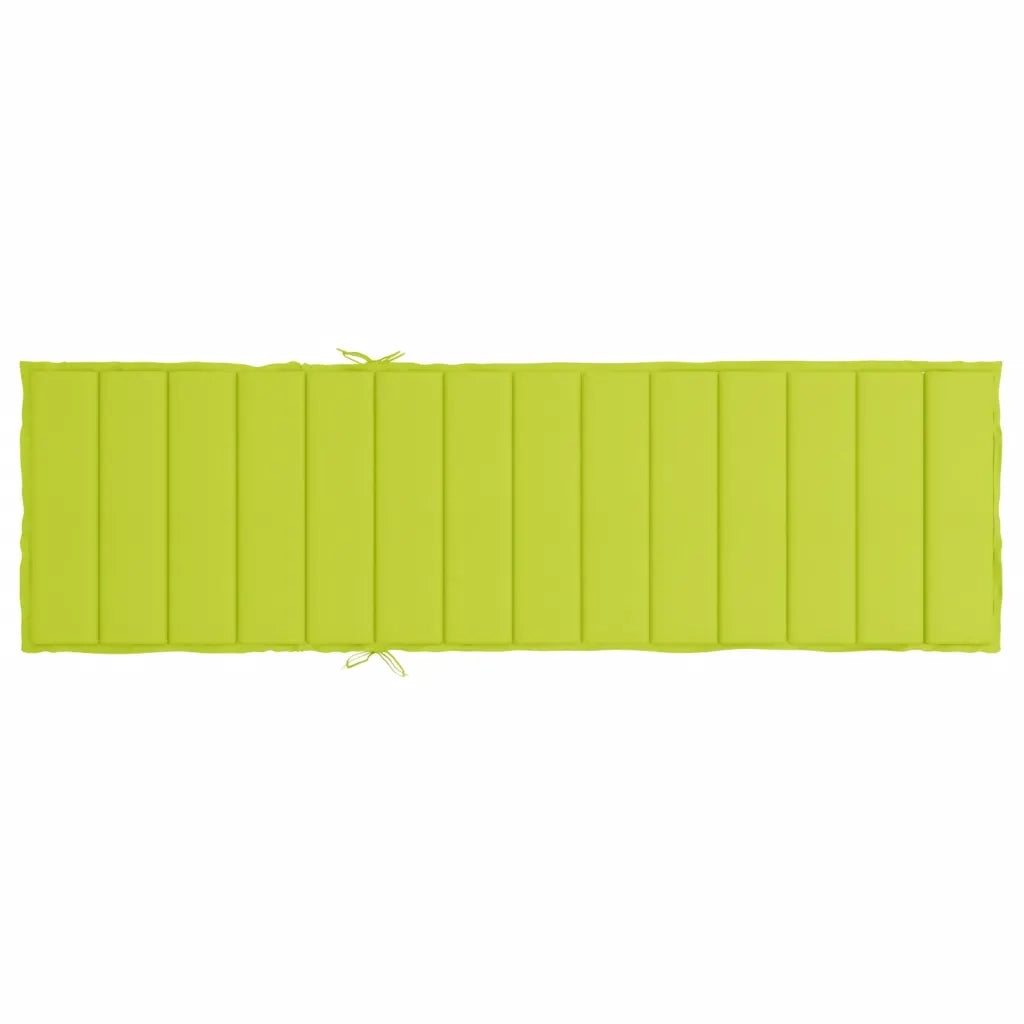 Cuscino per Lettino Verde Intenso 200x70x3 cm in Tessuto Oxford