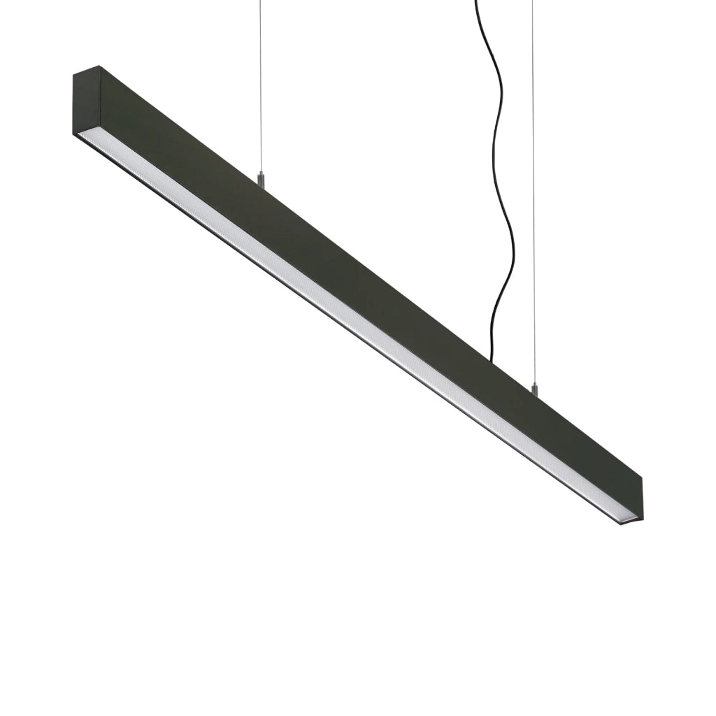 Lampada Da Soffitto Collezione OFFICE LED 30W Luce Naturale 4000K Nero Ideal Lux