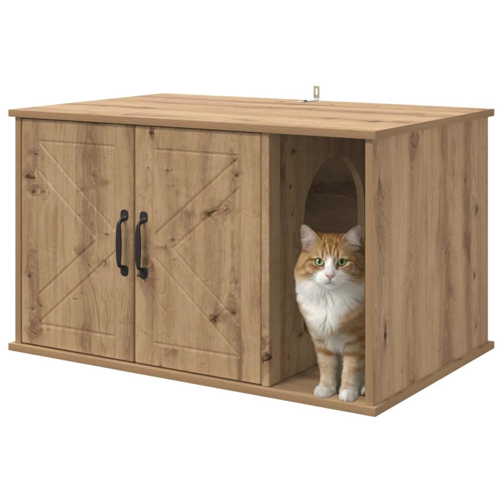 Casa per Gatti Rovere Artigianale 85 x 55 x 50 cm